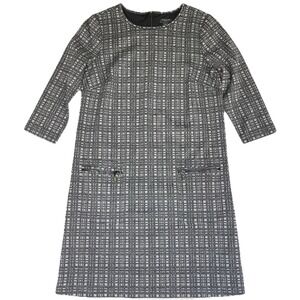Ann Taylor Dress Womens Petite XS Black White‎ Career Office Siren Finance Babe
